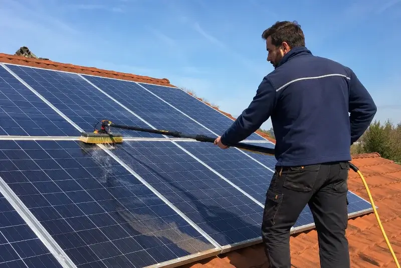 Nettoyage et entretien de panneaux solaires à Roques